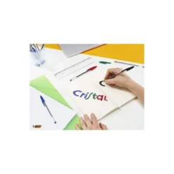 BOLIGRAFO BIC CRISTAL MEDIUM 1 MM COLOR NEGRO 5 UNIDADES
