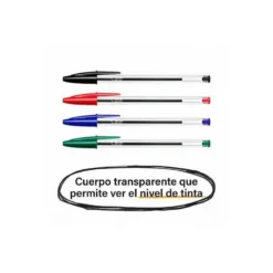 BOLIGRAFO BIC CRISTAL MEGA TUBO 16+4 UNIDADES COLORES SURTIDOS 8 AZULES / 5 NEGROS / 4 ROJOS/ 3 VERDES