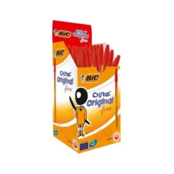 Boligrafo Bic Cristal Naranja color rojo 0,30 mm