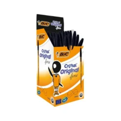Boligrafo Bic Cristal Naranja color negro 0.30 mm