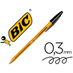 Boligrafo Bic Cristal Naranja color negro 0.30 mm