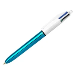 BOLIGRAFO BIC CUATRO COLORES SHINE AZUL PUNTA DE 1 MM