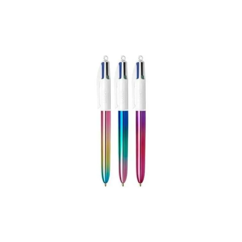 BOLIGRAFO BIC CUATRO COLORES GRADIENTE CAJA DE 12 UNIDADES COLORES SURTIDOS