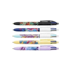 BOLIGRAFO BIC CUATRO COLORES BOTANICO PUNTA DE 1 MM CAJA DE 12 UNIDADES