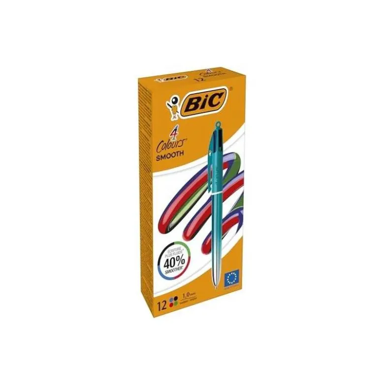 BOLIGRAFO BIC CUATRO COLORES SMOOTH GRADIENTE COLOR VERDE