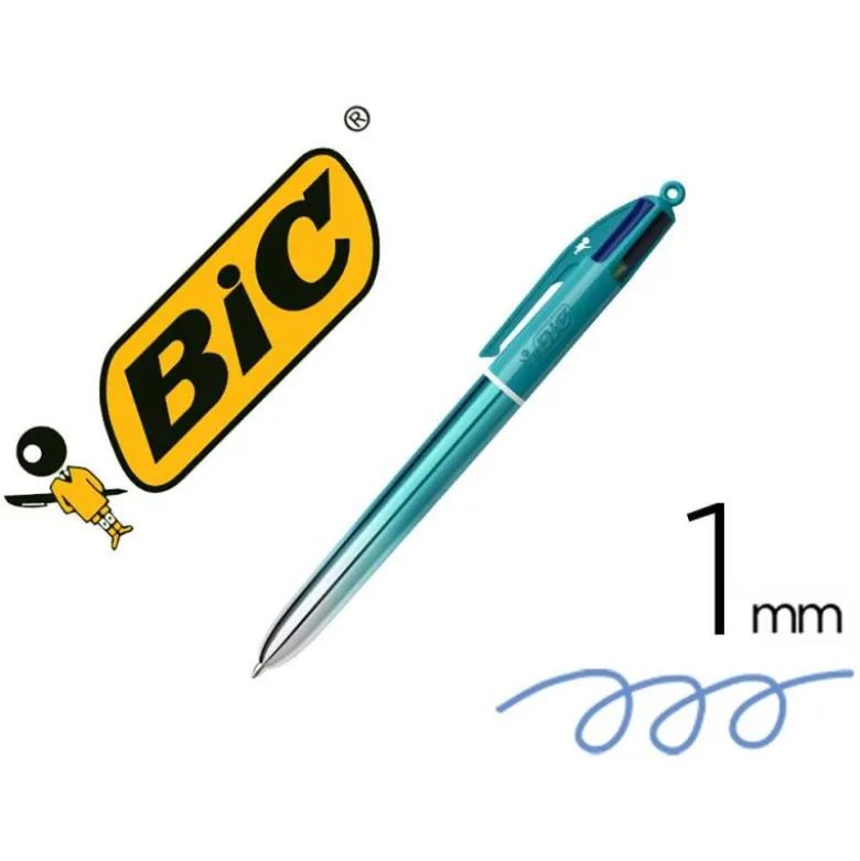 BOLIGRAFO BIC CUATRO COLORES SMOOTH GRADIENTE COLOR VERDE