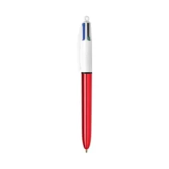 Boligrafo Bic Shine 4 colores Punta 1 mm cuerpo color Rojo