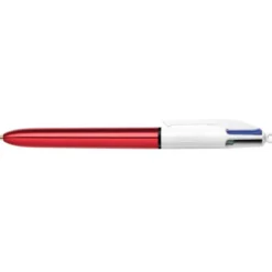 Boligrafo Bic Shine 4 colores Punta 1 mm cuerpo color Rojo