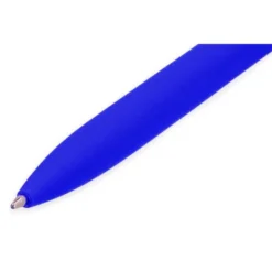 BOLIGRAFO LIDERPAPEL PUNTA 1 MM RETRACTIL CON CLIP ACABADO SOFT TOUCH TINTA AZUL CUERPO AZUL