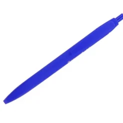 BOLIGRAFO LIDERPAPEL PUNTA 1 MM RETRACTIL CON CLIP ACABADO SOFT TOUCH TINTA AZUL CUERPO AZUL