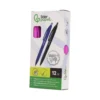 BOLIGRAFO LIDERPAPEL PUNTA 1 MM RETRACTIL CON CLIP ACABADO SOFT TOUCH TINTA AZUL CUERPO ROSA