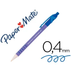 Boligrafo marca Papermate Flexgrip azul 0,4 mm