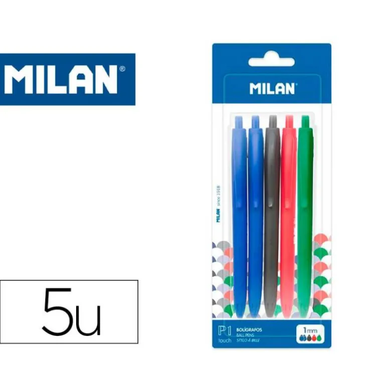 BOLIGRAFO MILAN P1 1 MM COLORES SURTIDOS