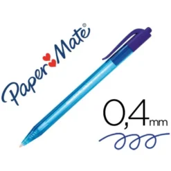 Boligrafo Paper Mate Inkjoy 100 retráctil azul 1 mm