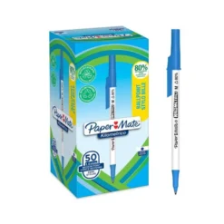 BOLIGRAFO PAPER MATE KILOMETRICO PUNTA 1 MM PLASTICO RECICLADO 80% COLOR AZUL