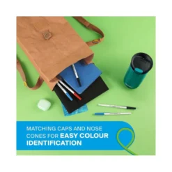 BOLIGRAFO PAPER MATE KILOMETRICO PUNTA 1 MM PLASTICO RECICLADO 80% BLISTER DE 3 NEGROS / 3