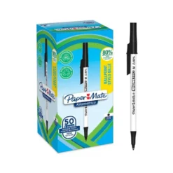 BOLIGRAFO PAPER MATE KILOMETRICO PUNTA 1 MM PLASTICO RECICLADO 80% COLOR NEGRO