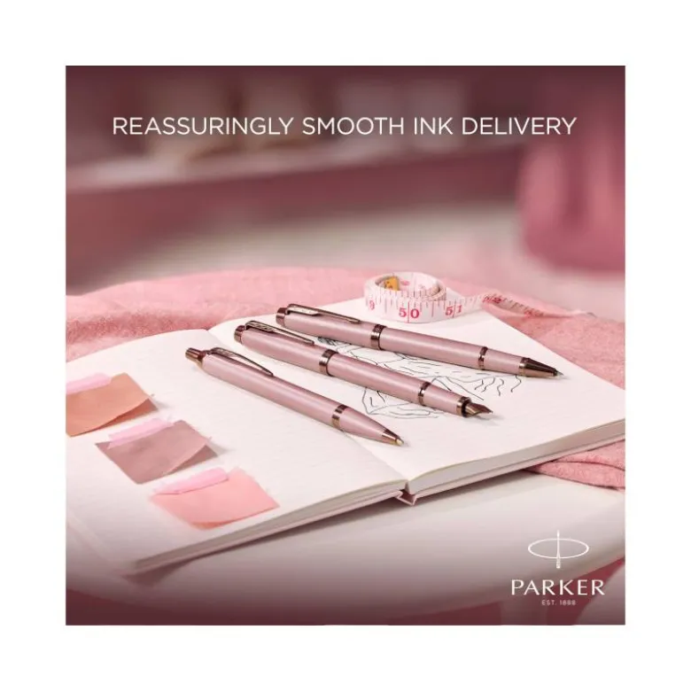 BOLIGRAFO PARKER IM POINTE MOYENNE MAUVE ROSA/COBRE