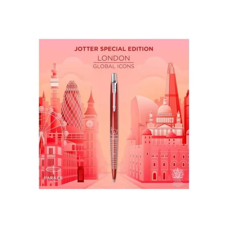 BOLIGRAFO PARKER JOTTER EDICION ESPECIAL GLOBAL ICONOS LONDRES ROJO