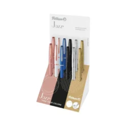 BOLIGRAFO PELIKAN JAZZ NOBLE ELEGANCE EXPOSITOR DE 12 UNIDADES COLORES SURTIDOS