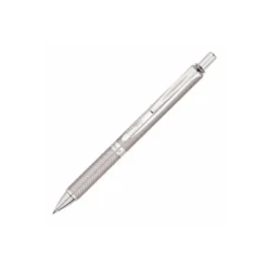 BOLIGRAFO PENTEL ENERGEL BL407A RETRACTIL 0,7 MM TINTA GEL NEGRA CUERPO METALICO PLATA CON ESTUCHE