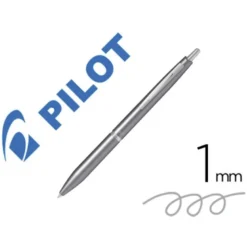 BOLIGRAFO PILOT ACRO 1000 TINTA GEL RETRACTIL PUNTA 1 MM GRIS