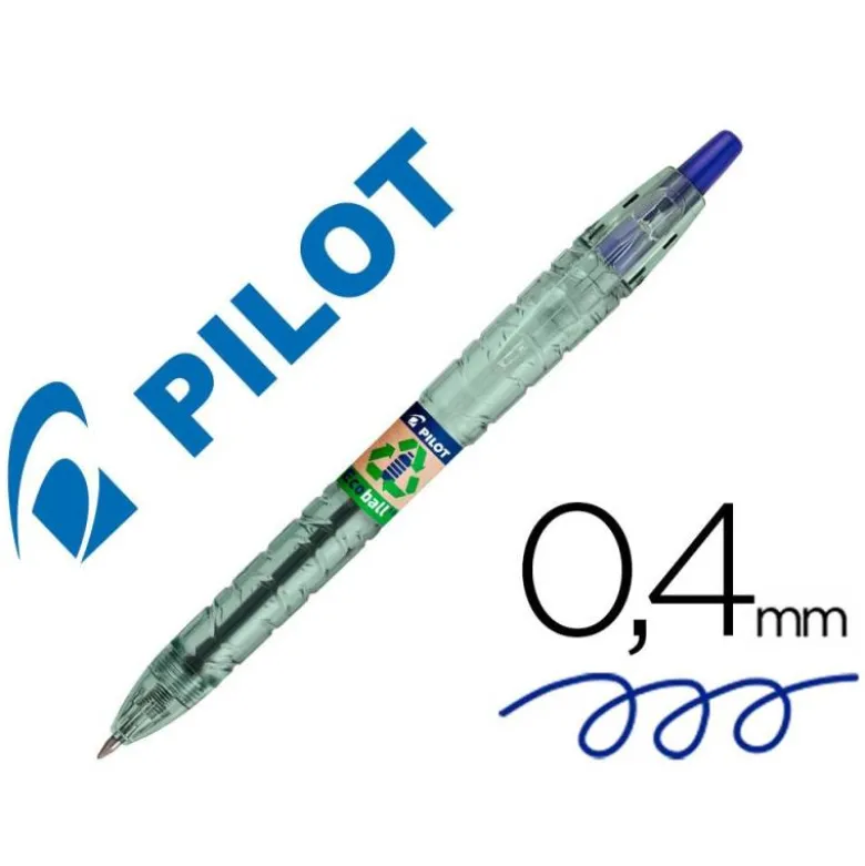 BOLIGRAFO PILOT ECOBALL 1 MM COLOR AZUL