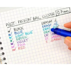 BOLIGRAFO PILOT FRIXION CLICKER BORRABLE 0,7 MM PUNTA MEDIA AZUL EN BLISTER