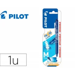 BOLIGRAFO PILOT FRIXION CLICKER BORRABLE 0,7 MM PUNTA MEDIA AZUL EN BLISTER