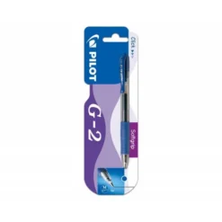 BOLIGRAFO PILOT G-2 AZUL TINTA GEL RETRACTIL SUJECION DE CAUCHO EN BLISTER