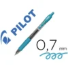 BOLIGRAFO PILOT G-2 AZUL TURQUESA TINTA GEL RETRACTIL SUJECION DE CAUCHO