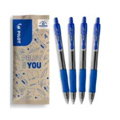 BOLIGRAFO PILOT G-2 AZUL TURQUESA TINTA GEL RETRACTIL SUJECION DE CAUCHO