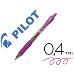 BOLIGRAFO PILOT G-2 ROSA TINTA GEL RETRACTIL SUJECION DE CAUCHO