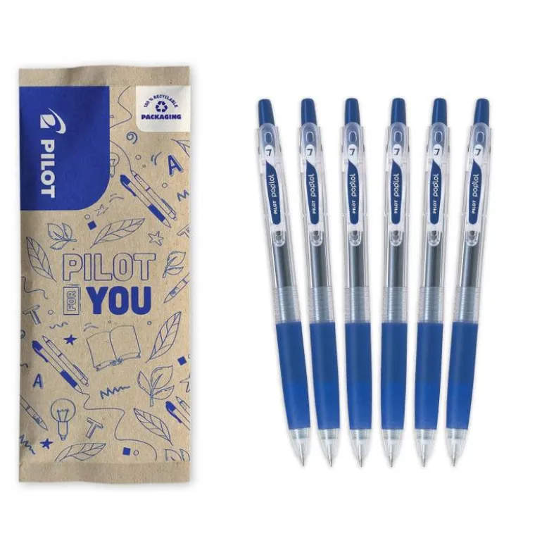 BOLIGRAFO PILOT POP LOL TINTA GEL RETRACTIL CLASSIC AZUL 0,7 MM