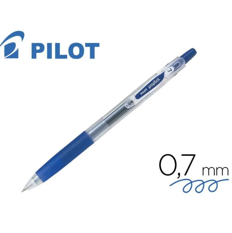 BOLIGRAFO PILOT POP LOL TINTA GEL RETRACTIL CLASSIC AZUL 0,7 MM