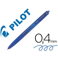 Boligrafo Pilot Super Grip G Azul 0,4 mm retráctil