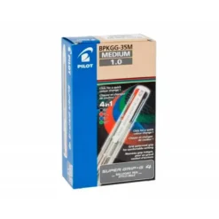 BOLIGRAFO PILOT SUPERGRIP G 4 COLORES RETRACTIL SUJECION DE CAUCHO TINTA BASE DE ACEITE CUERPO COLOR NEGRO