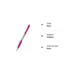 Boligrafo Pilot Super Grip Rosa tinta azul 0,4 mm