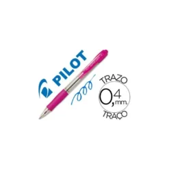 Boligrafo Pilot Super Grip Rosa tinta azul 0,4 mm