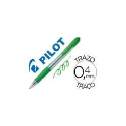 Boligrafo Pilot Super Grip verde 0,4 mm