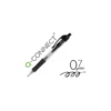 Boligrafo q-connect color negro retractil con sujecion de caucho