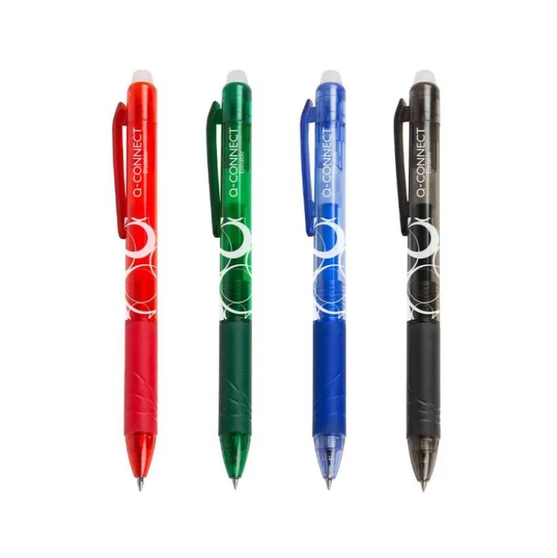 BOLIGRAFO Q-CONNECT RETRACTIL BORRABLE 0,7 MM COLOR VERDE