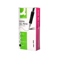 BOLIGRAFO Q-CONNECT SIGMA RETRACTIL 0,5 MM COLOR NEGRO