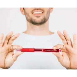 BOLIGRAFO Q-CONNECT SIGMA RETRACTIL 0,5 MM COLOR ROJO