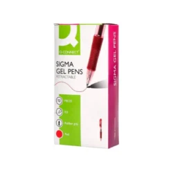 BOLIGRAFO Q-CONNECT SIGMA RETRACTIL 0,5 MM COLOR ROJO