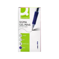 BOLIGRAFO Q-CONNECT SIGMA RETRACTIL CON SUJECION DE CAUCHO TINTA GEL 0,5 MM COLOR AZUL