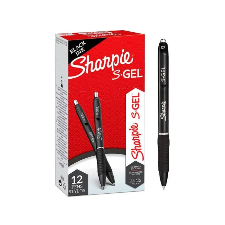 BOLIGRAFO SHARPIE RETRACTIL TINTA GEL PUNTA 0,7 MM COLOR NEGRO