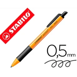 Boligrafo Stabilo Pointball negro 0,5 mm