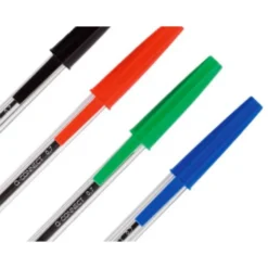 Boligrafo transparente Q-Connect Azul 0,7 mm