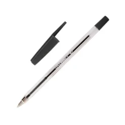 Boligrafo transparente Q-Connect Negro 0,7 mm